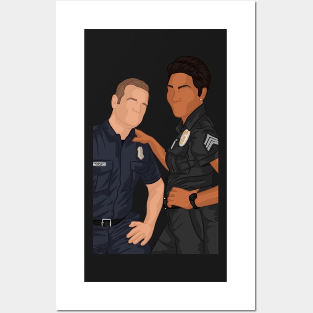 Bobby & Athena | 911 Wall Art by icantdrawfaces